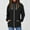 Black, variant on pgeraug womens tops long sleeve warm hoodless stcollar solid color zip jacket winter coats for women black xl