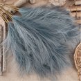 thumbnail image 2 of 12 Pcs Faux Pampas Grass Decor 38 Inch Tall Pampas Grass for Floor Vase Fluffy Faux Feathers for Vase Floor Fake Fluffy Stems Plants for Home Boho Decor Flower Arrangement (Gray Blue), 2 of 9