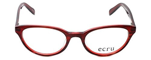 Ecru Designer Reading Glasses Daltrey in Red +3.25