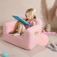 thumbnail image 4 of Silla MOMCAYWEX Kids Snuggly-Soft Sherpa para niños de 1 a 6 años, color rosa, 4 of 8