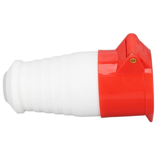 16A 220-380V Industrial Plug, IP44 Waterproof, Prevent Aging, Red, 5 Pin CEE Socket Connector, for Camping
