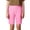 Pink, variant on Boys Girls Lounge Shorts Summer Casual Lightweight Elastic Waist Straight Leg Plain Basic Shorts for Kids 2-12 Years