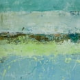 thumbnail image 2 of Holzner, Renate 20x20 Black Ornate Wood Framed with Double Matting Museum Art Print Titled - Green Horizon 3, 2 of 4