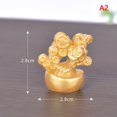thumbnail image 1 of Árbol del dinero de la suerte del Feng Shui, bolsa de lingotes de oro, mascota del Festival de la primavera, adorno de escritorio, decoración del hogar y el automóvil, artesanía, 1 of 5
