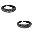 thumbnail image 2 of kurtrusly Bandeaux Perles Cristal Strass Accessoire de Coiffure Style Baroque Épais Mode pour Femmes Bleu 2ensemble, 2 of 6
