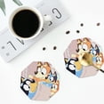 thumbnail image 4 of Lsque Bluey Pattern 4" Drink Coasters Set of 6, Leather Absorbent Coasters, Table Coaster Set Decorative Coffee Cup Coasters Housewarming Gift, 4 of 7