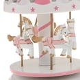 thumbnail image 3 of carrusel de madera,Tiovivo Carrusel Caja de música giratoria,Carrusel Music Box juguetes musicales Madera vintage,Wind-Up Music Box niñas regalos Navidad madera Caballo,Caja de música, 3 of 9
