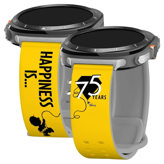 Peanuts 75th Anniversary HD Watch Band Compatible with Samsung Galaxy Watch Ultra 47mm (Long Happiness)