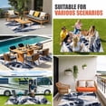 thumbnail image 3 of Navy Blue Botanical Outdoor Rug 3x5 Ft, Non Slip Washable Area Rug, Tropical Palm Leaves Vintage Patio Rugs Carpet Runner, Large Floor Mat for Indoor/Outdoor Deck Porch Camping, 3 of 8