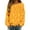 Yellow, variant on Crew Neck Shirts for Women Fashion Heart Print Crew Neck Long Sleeve Casual T Shirt Comfortable Comfy Soft Tee Pullover Outfits Beige L
