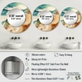 thumbnail image 4 of Designart "Coastal Bird s-eye Perspective" Beach & Ocean Rund Mirror For Wall Decor - Large Beige Round Print Mirror - Round Coastal Mirror 23" x 23" Inch - Wall Mounted Round Large Mirror, 4 of 5