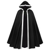 Hvyesh Renaissance Cloak with Hood Men Women,Medieval Velvet Cape Hobbit Halloween Costume Cosplay Wizard Witch Cloak