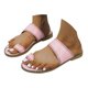 thumbnail image 2 of MKLEKYY Sandalias para Mujer, Sandalias Informales de Verano Con Punta Abierta, Lisas, Planas, Suaves y Transpirables, 2 of 4