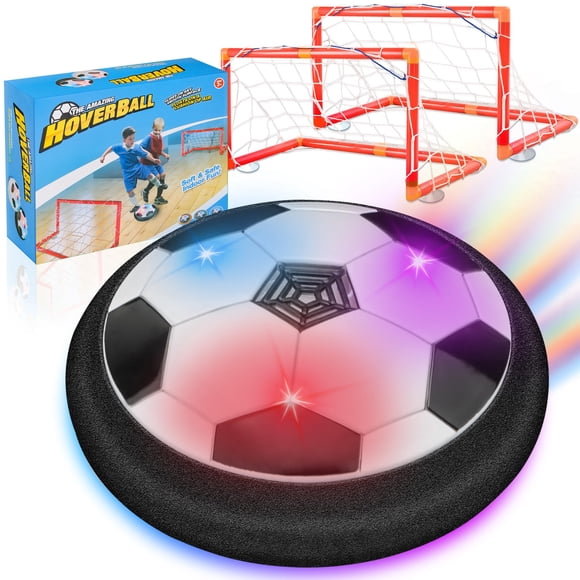 Balón de fútbol Hover Nazano LED con 2 porterías para niños de 3 a 12 años