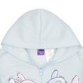 thumbnail image 4 of Sudadera con capucha Disney Lilo & Stitch con cremallera para niñas, color azul claro, talla 4, 4 of 7