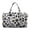 Black Grey Leopard, variant on FKELYI Quilted Travel Duffel Bag Hippie Floral Skull Pink Print Lightweight Weekender Overnight Bag for Women Men Luggage Bags Women Hospital Bag for Labor & Delivery