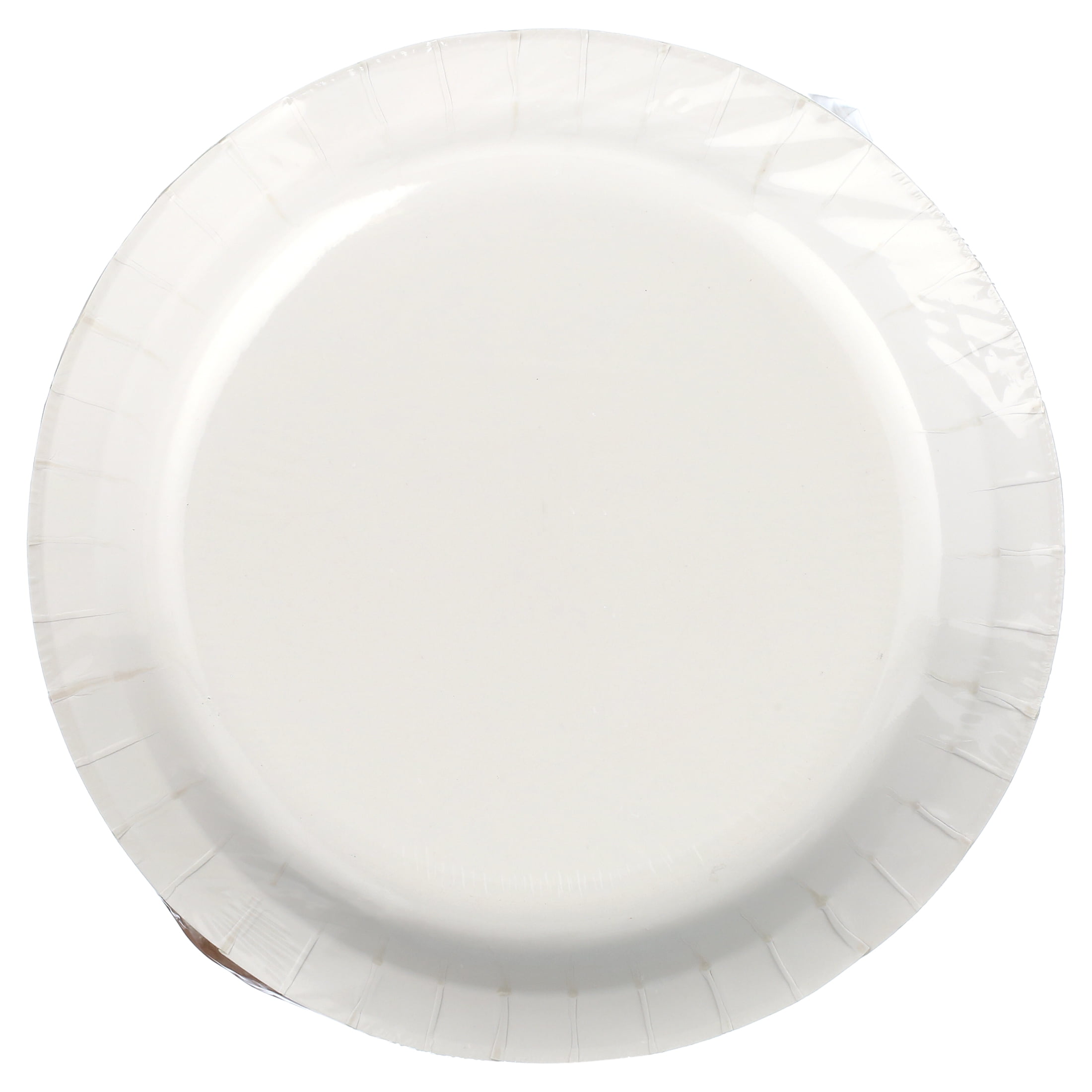 Glad Everyday 8.5" Round Paper Plates Pink Flower, 2 pack (100 plates total)