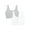 Grey Heather / White, variant on Fruit of the Loom Women's Seamless Comfy Longline Back Smoothing Bra, 2-Pack, Style FT989, Sizes S to 4X