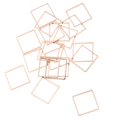 thumbnail image 4 of 2x 20 piezas colgante geométrico pendiente colgante halzgos de bricoje - cuadrado pteado Zulema  Pendiente colgante colgante, 4 of 8