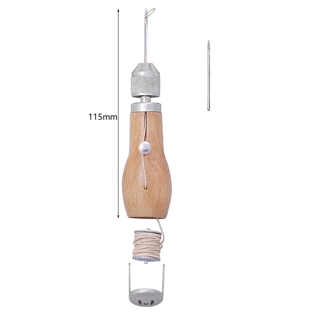 Advancent Kit de punzón de costura, punzón de costura, punzón artesanal de cuero con agujas para zapatos, bolsos, gancho de agujero, herramienta de Almacenamiento y organización del hogar Advancent HA023202-00