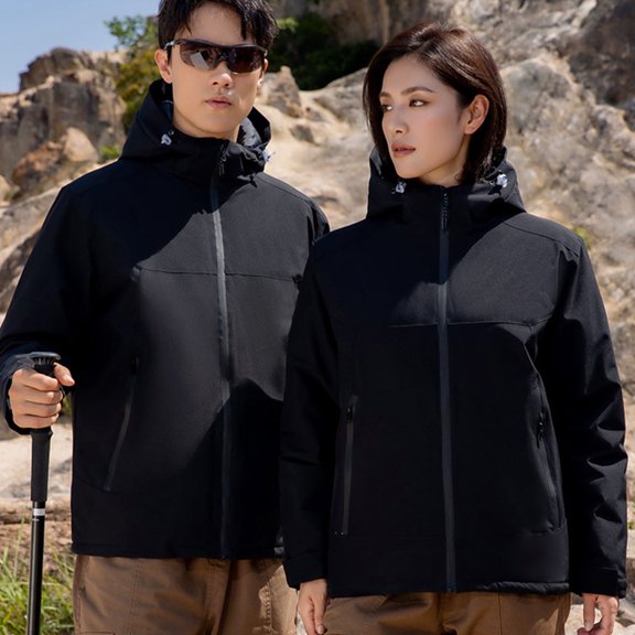 Lolmot Regatta Waterproof Jacket for Men and Women Windproof Hooded Windbreaker Lightweight Raincoat Waterproof Coat Ski Snowboarding Jacket