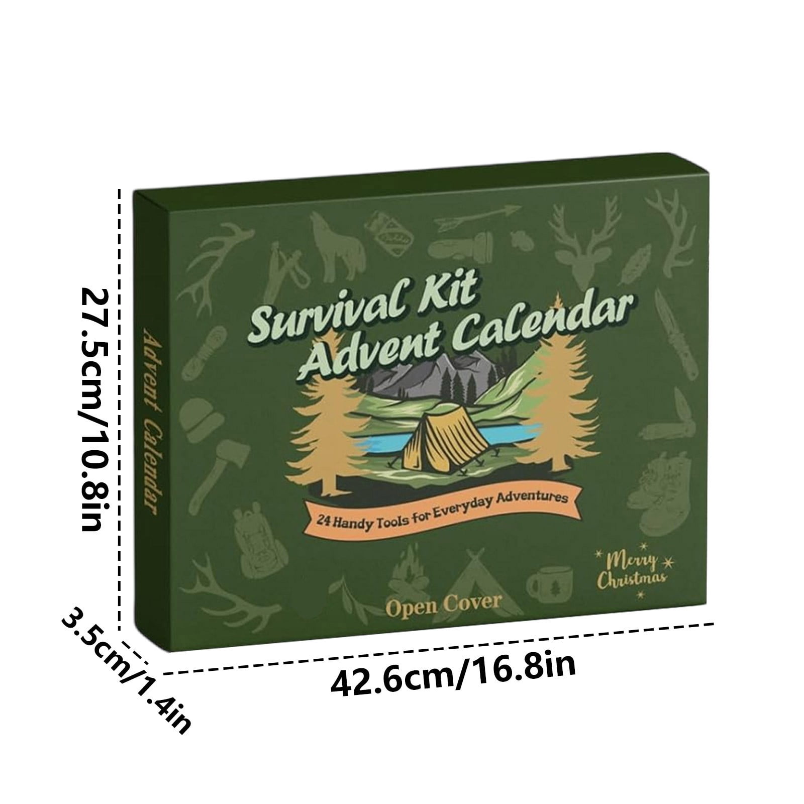 Calendrier De L'Avent Kit De Survie Pour Homme - 24 Jours, Gadgets Pour Camping, Randonnée, Pêche