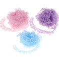 thumbnail image 1 of 3 Rolls Lace Ribbon Handcraft Accessories for Bridal Christmas Package DIY Craft Baoblaze none, 1 of 9