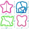thumbnail image 2 of Bentology Sandwich Cutters for Kids, 4 pk - Cute Bread Crust & Cookie Cutters with Butterfly, Star, Dinosaur & Elephant - Great for School Lunches and Home Baking, 2 of 6