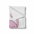 thumbnail image 2 of Unicorn Cat Soft Flannel Fleece Throw Blanket, Pink Cat a Horn and Funny Expression Lying Caticorn Cartoon Mascot, Cozy Plush for Indoor and Outdoor Use, 70" x 90", Pink Lilac White, by Ambesonne, 2 of 6