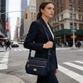 thumbnail image 2 of Large Capacity Women's Crossbody Bag - Stylish Multi Pocket Shoulder Bag for Commuters, Lightweight Oxford Fabric, Adjustable Strap, Ideal for Travel, Shopping, and Daily Use Dark Blue, 2 of 6