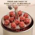 thumbnail image 5 of Stainless Steel Meatball Maker, 6 Balls Manual Push-Press Meat Baller Maker,Portable MeatballMaker Tool,Multifunctional Kitchen Meatball Making Mold,Home Meat Cooking Tools,Kitchen Gadgets, 5 of 9