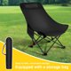 thumbnail image 4 of Silla Plegable Mochilero para Acampar Con Transporte Actividades Al Aire Libre, 4 of 9