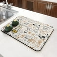 thumbnail image 5 of Coffee Mat 23inx15in,Coffee Bar Mat for Countertops,Absorbent Hide Stain Anti-Slip Coffee Bar Accessories Fit Under Coffee Machine Mat,dish drying mats for kitchen, 5 of 5