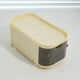 thumbnail image 1 of Caja organizadora de escritorio | Cajón apilable de plástico transparente | Soporte modular para bolígrafos y papelería con múltiples compartimentos | Beige transparente y amarillo | 19.3x10x8.8 cm, 1 of 7