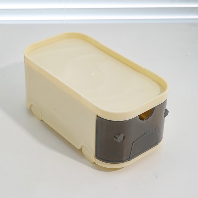 Muebles de oficina para el hogar, organizador apilable para estudiantes, caja de almacenamiento con cajón transparente, caja para bolígrafos de escritorio, caja de papelería con múltiples compartiment