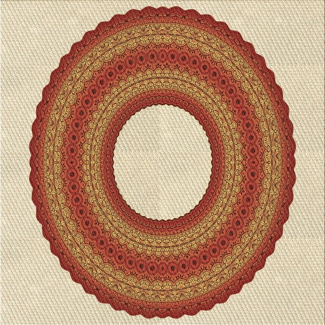 Ahgly Company Tapis d'Intérieur Lavables en Machine, Carrés, Transitionnels, Pamplemousses Rouges, Carrés de 5'