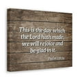 thumbnail image 6 of Scripture Walls Psalm 118:24 Rejoice And Be Glad Bible Verse Canvas Christian Wall Art Ready to Hang Unframed, 6 of 17