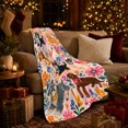 thumbnail image 3 of Playful Dog Portrait Garden, Playful Pet Portrait Pattern, Warm Flannel Blanket for Living Room and Bedroom with Detailed Artwork, Dog Lovers Just Because Gift, Pet Lover Home Decor, 3 of 9