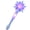 Sky-blue, variant on NCQ Snowflake Wand: Princess Light Up Glow Wand for Christmas Halloween Party Supplies