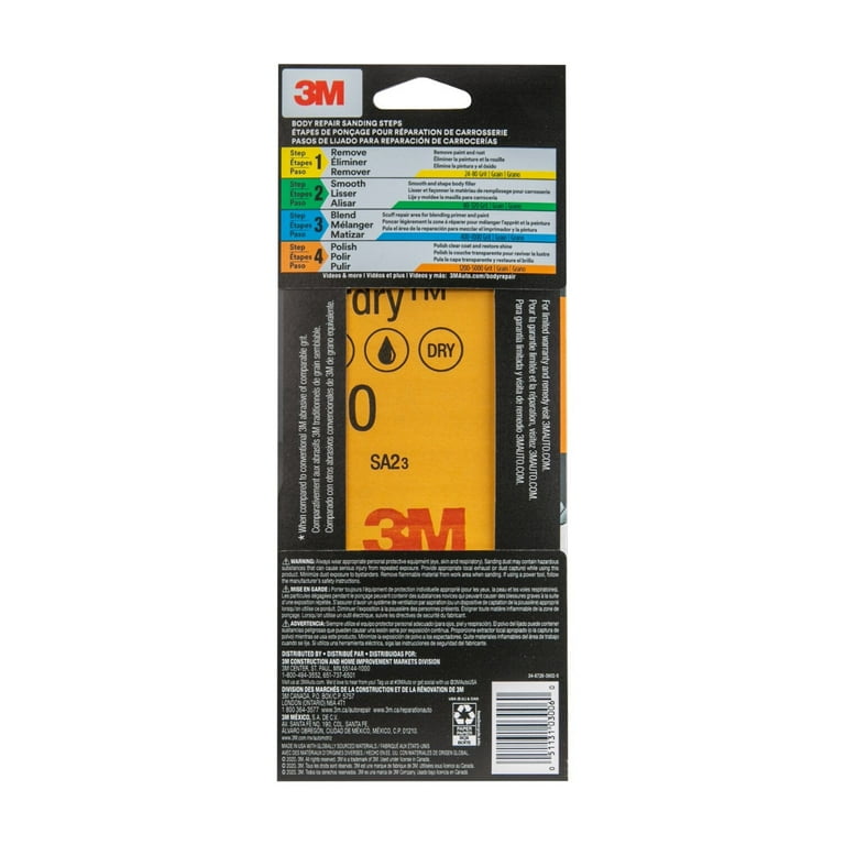 Wet Or Dry Sandpaper, Fine Grit Assortment, 5 Sheets, 1000-2500 Grit photo 4