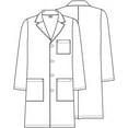 thumbnail image 2 of Professional Scrubs White Lab Coats for Women & Men, Classic Medical Uniform With 3 Pockets 37'' S, 2 of 7