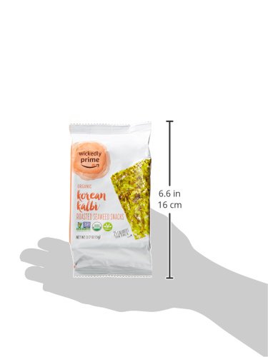 Wickedly Prime Organic Roasted Seaweed Snacks Korean Kalbi 0 17 Ounce Pack Of 24 Walmart Com Walmart Com Wickedly Prime Organic Roasted Seaweed Snacks Korean Kalbi 0 17 Ounce Pack Of 24 Walmart Com Walmart Com