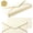 Cream Color, variant on 50 Pack #10 Business Envelopes, Cream Color, 4 1/8 x 9 1/2 Inches | Gold Border, Self Seal Standard Envelopes with Gold Stickers for Office, Checks, Letter Mailing, Invoices
