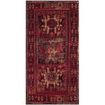 thumbnail image 3 of SAFAVIEH Vintage Hamadan Edin Traditional Area Rug, Red/Multi, 6'7" x 6'7" Round, 3 of 7