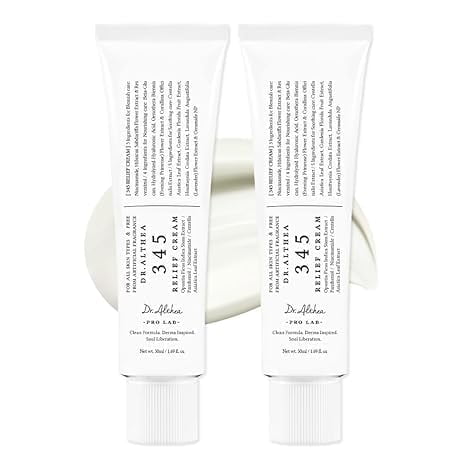 Two boxes of Dr. Althea 345 Soothing Repair Cream | Contains PDRN and niacinamide, with soothing, repairing, moisturizing, and acne-fighting effects. Each box contains 50 ml.