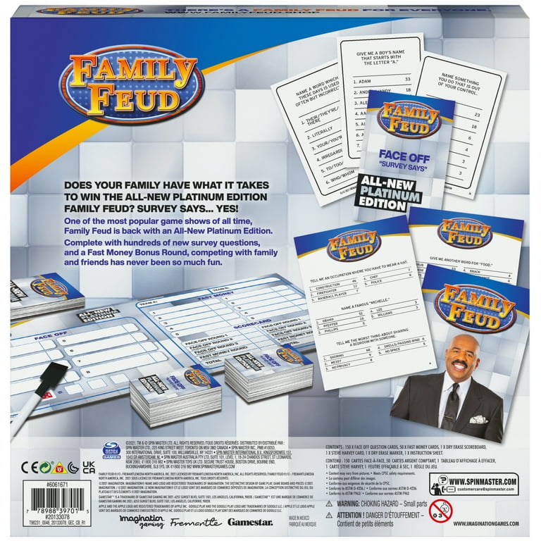 Family Feud, All-New Platinum Edition Game, for Kids Ages 8 and up