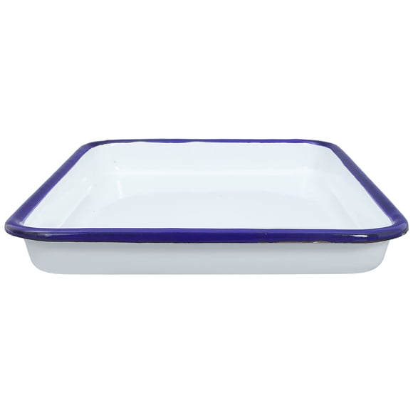 SWETRACE Rectangular De Porcelana Esmalte Para Servir Aperitivos Y Pan Con Duradero
