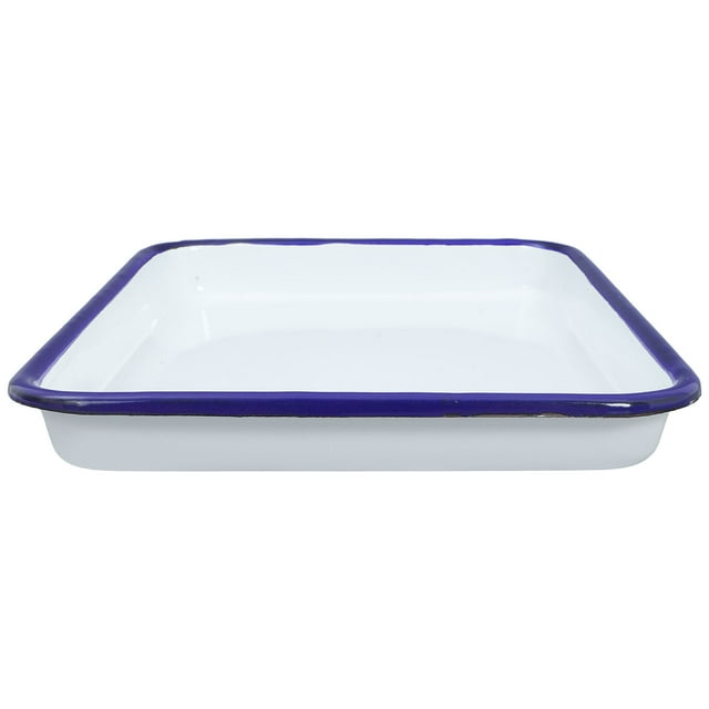 SWETRACE Rectangular De Porcelana Esmalte Para Servir Aperitivos Y Pan Con Duradero