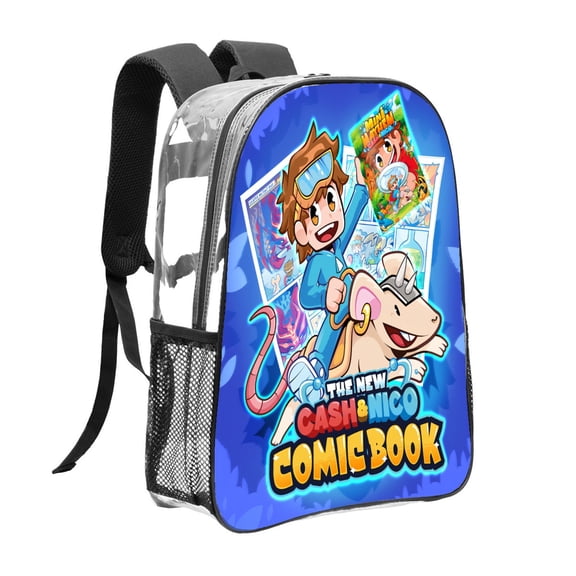 Cash & Nico Pattern Transparent Backpack Lightweight And fashionable Showcasing Personality And Leading The Trend