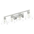 thumbnail image 5 of Hunter - Van Nuys 4-light Brushed Nickel, Medium Size Vanity Light, Dimmable, Transitional Style, for Bedrooms, Dining, Living Rooms - 48040, 5 of 8